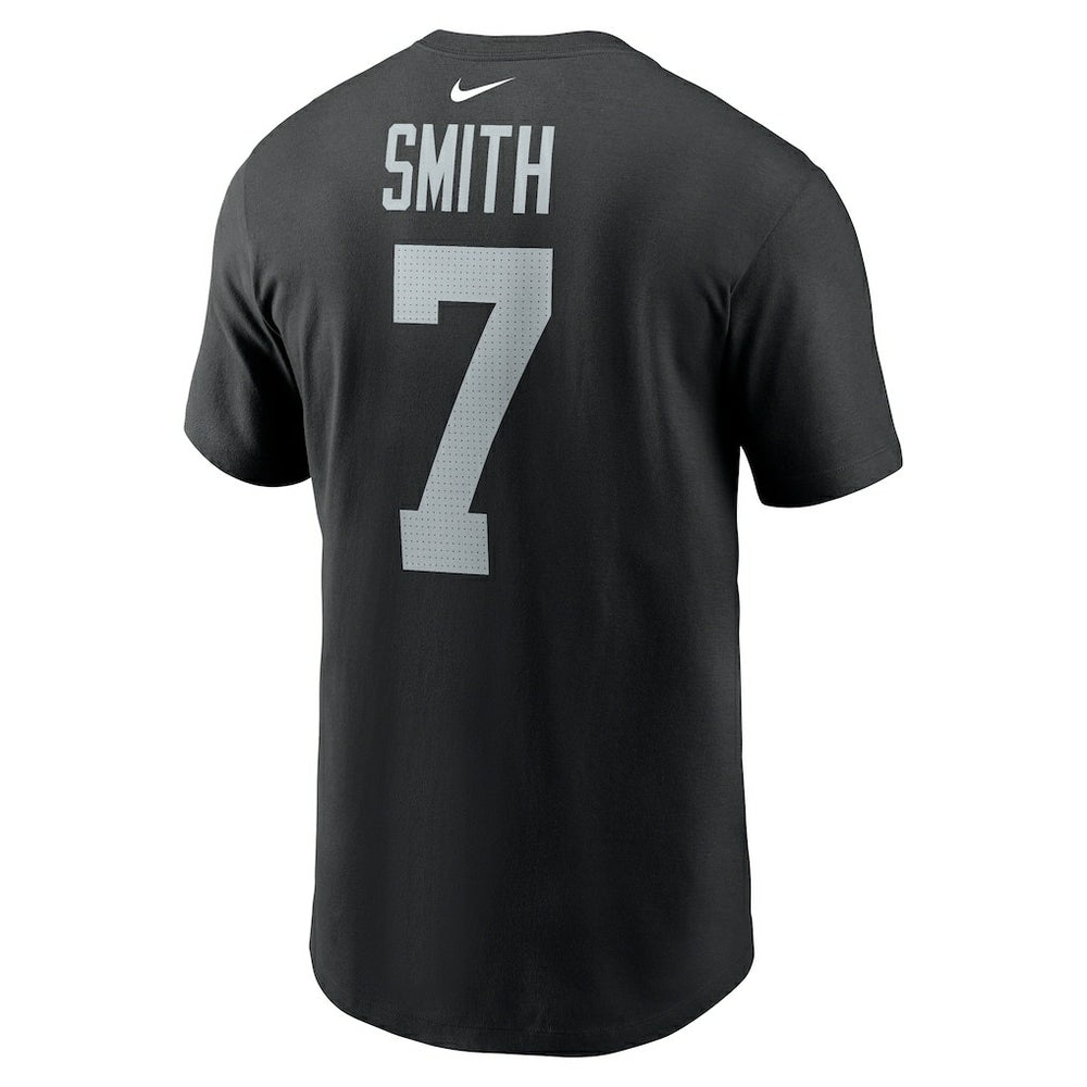 Nike Geno Smith Las Vegas Raiders Name & Number T-Shirt Black