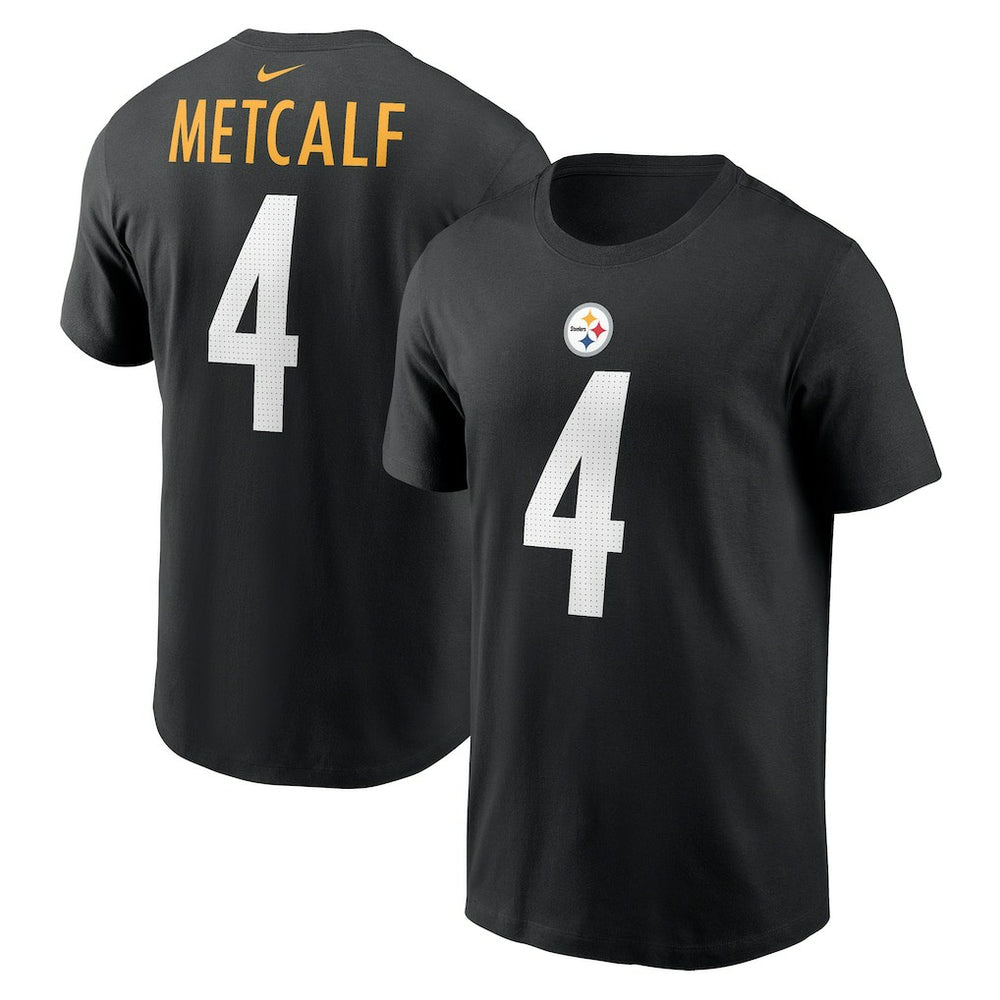 Nike DK Metcalf Pittsburgh Steelers Name & Number T-Shirt Black