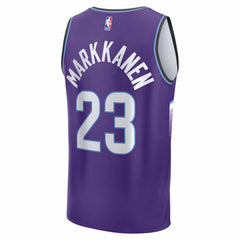 Lauri Markkanen Utah Jazz Fast Break Replica Jersey Icon Edition Purple | Fanatics online