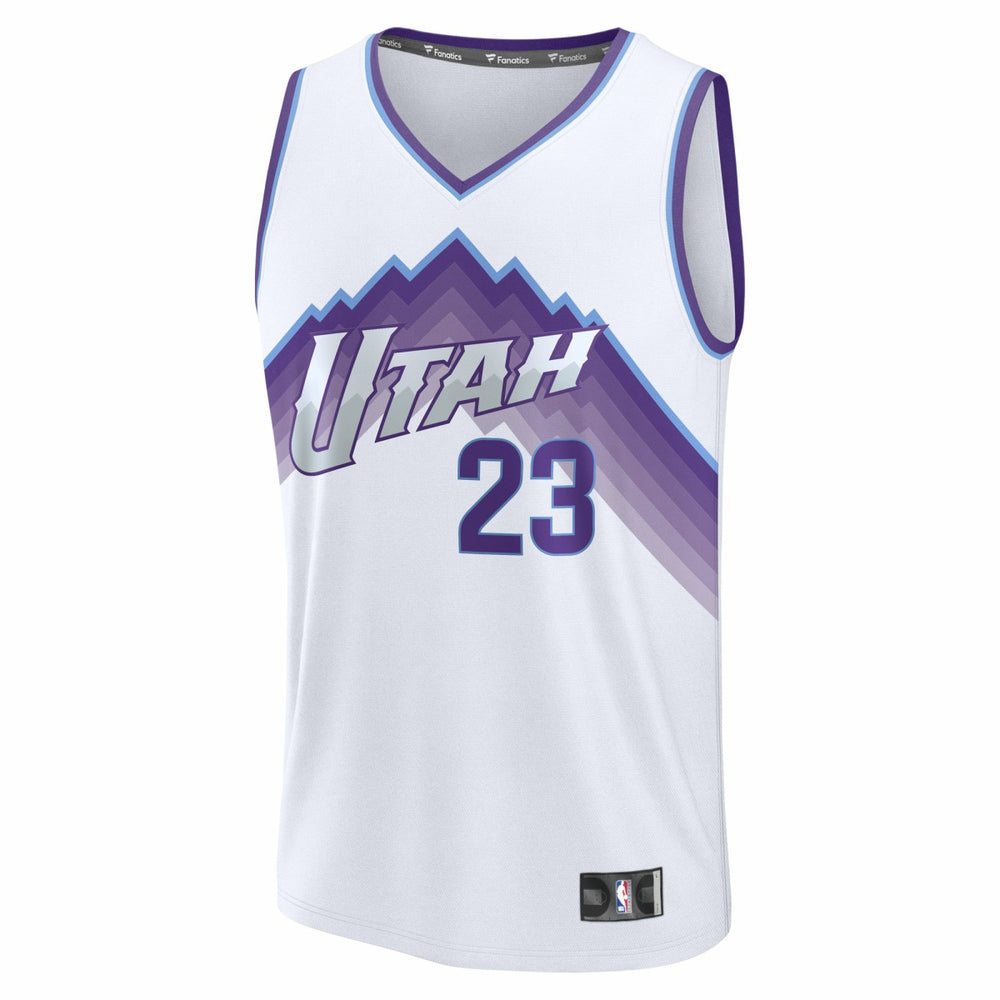 Lauri Markkanen Utah Jazz Fast Break Replica Jersey Association Edition White | Fanatics for sale