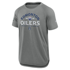 Edmonton Oilers Fanatics 2025 Stanley Cup Playoffs Authentic Pro Rink Performance T-Shirt - Heather Gray - NHL 202988434