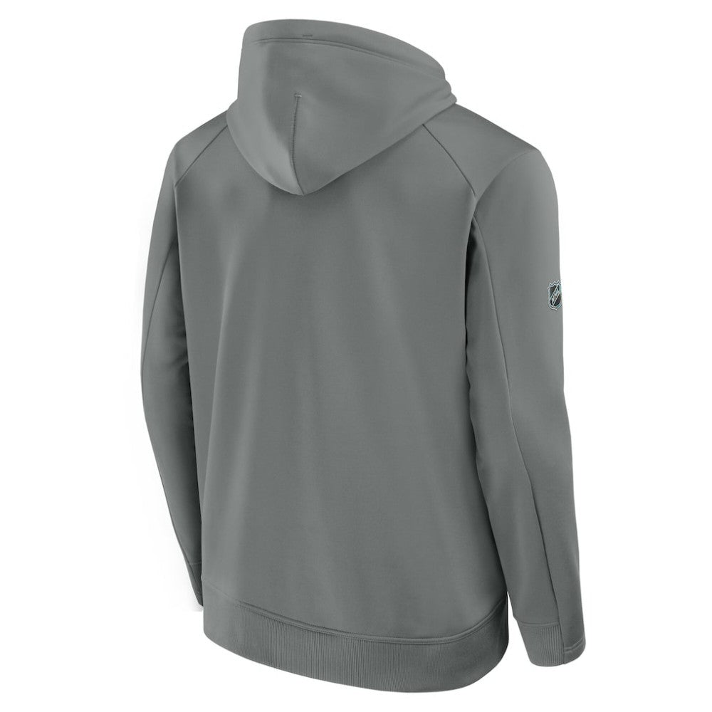 Edmonton Oilers Fanatics 2025 Stanley Cup Playoffs Authentic Pro Rink Fly Fleece Pullover Hoodie - Gray - NHL 202988480