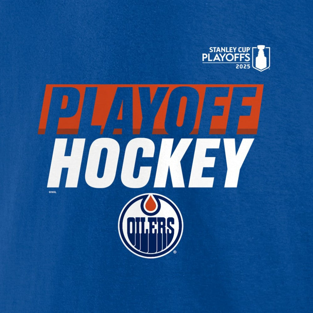 Edmonton Oilers Fanatics 2025 Stanley Cup Playoffs Breakout Fleece Pullover Hoodie - Royal - NHL 202988714