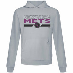 New York Mets Levelwear City Connect Relay No Hitter Pullover Hoodie - Gray - MLB Lifestyle