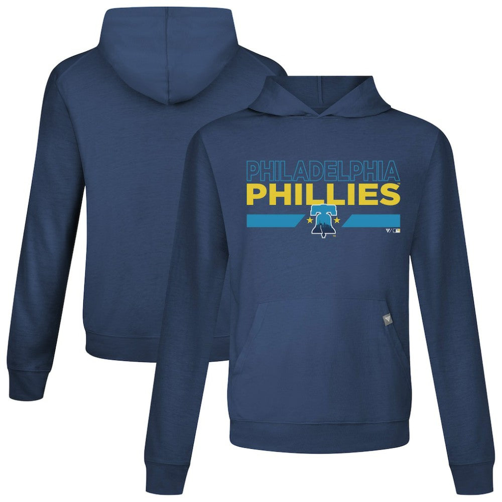 Philadelphia Phillies Levelwear City Connect Relay No Hitter Pullover Hoodie - Navy - MLB Discount