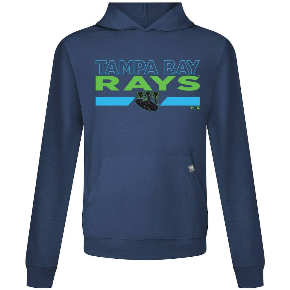 Tampa Bay Rays Levelwear City Connect Relay No Hitter Pullover Hoodie - Navy - MLB Lifestyle
