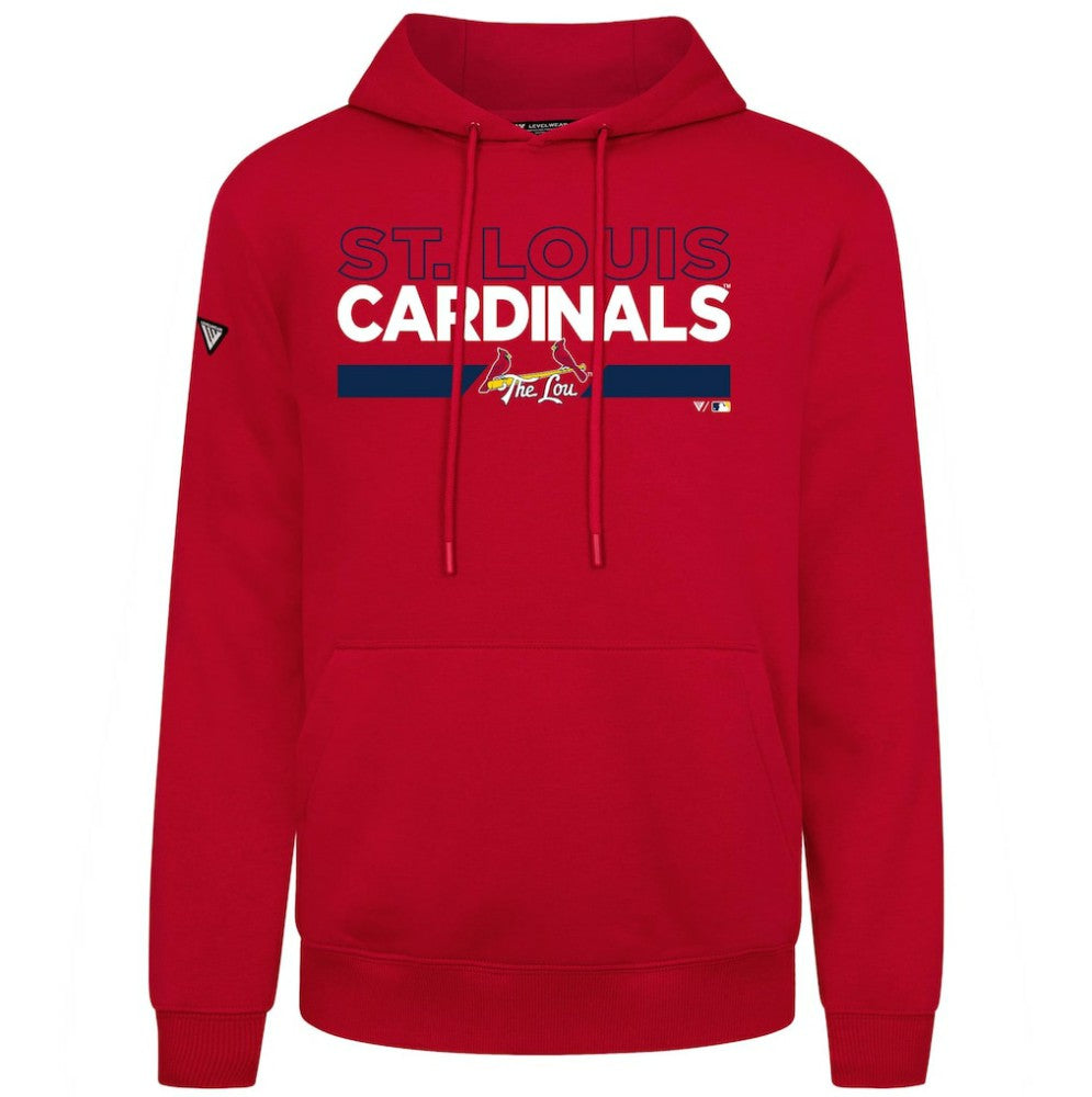 St. Louis Cardinals Levelwear City Connect Podium No Hitter Pullover Hoodie - Red - MLB Sale