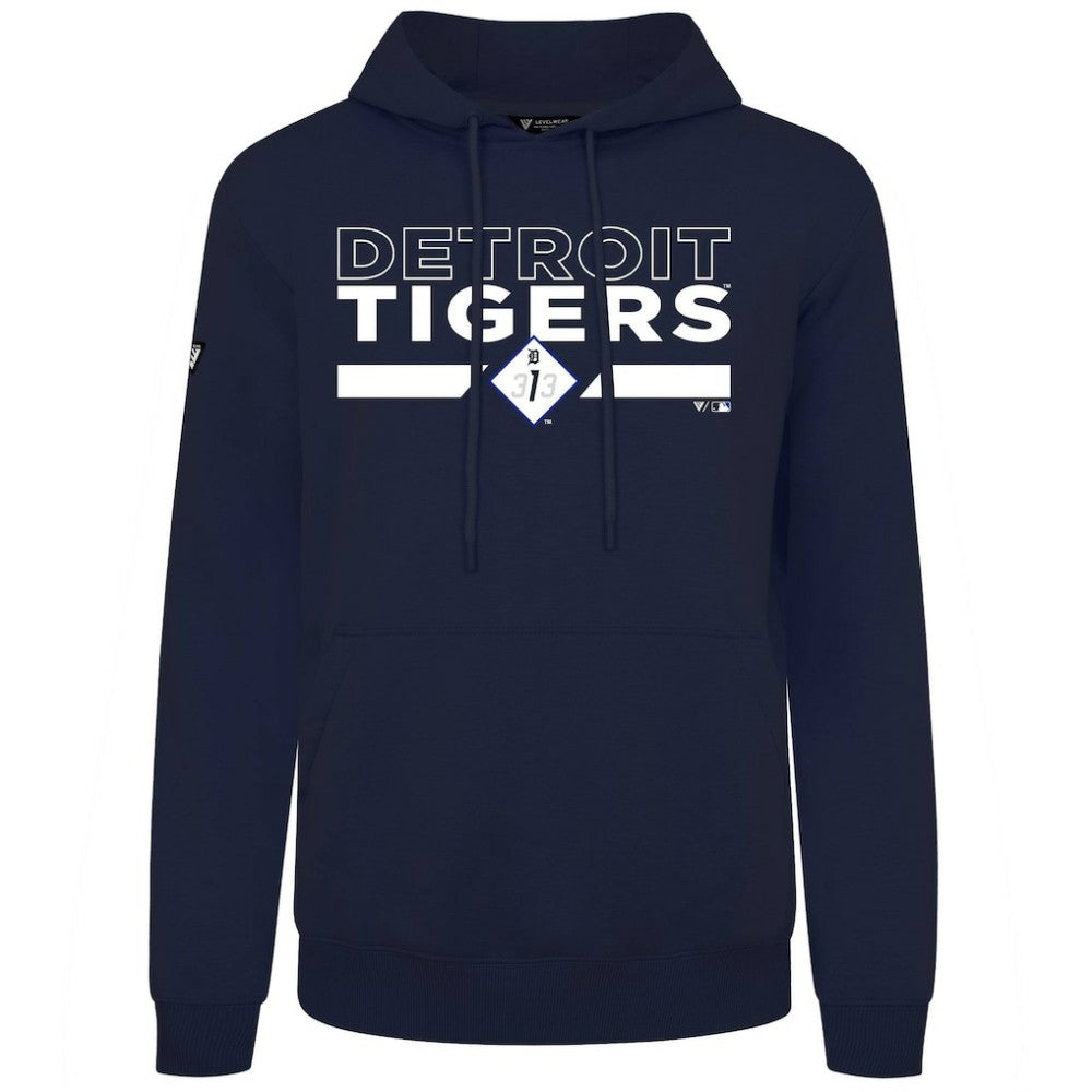 Detroit Tigers Levelwear City Connect Podium No Hitter Pullover Hoodie - Navy - MLB Online