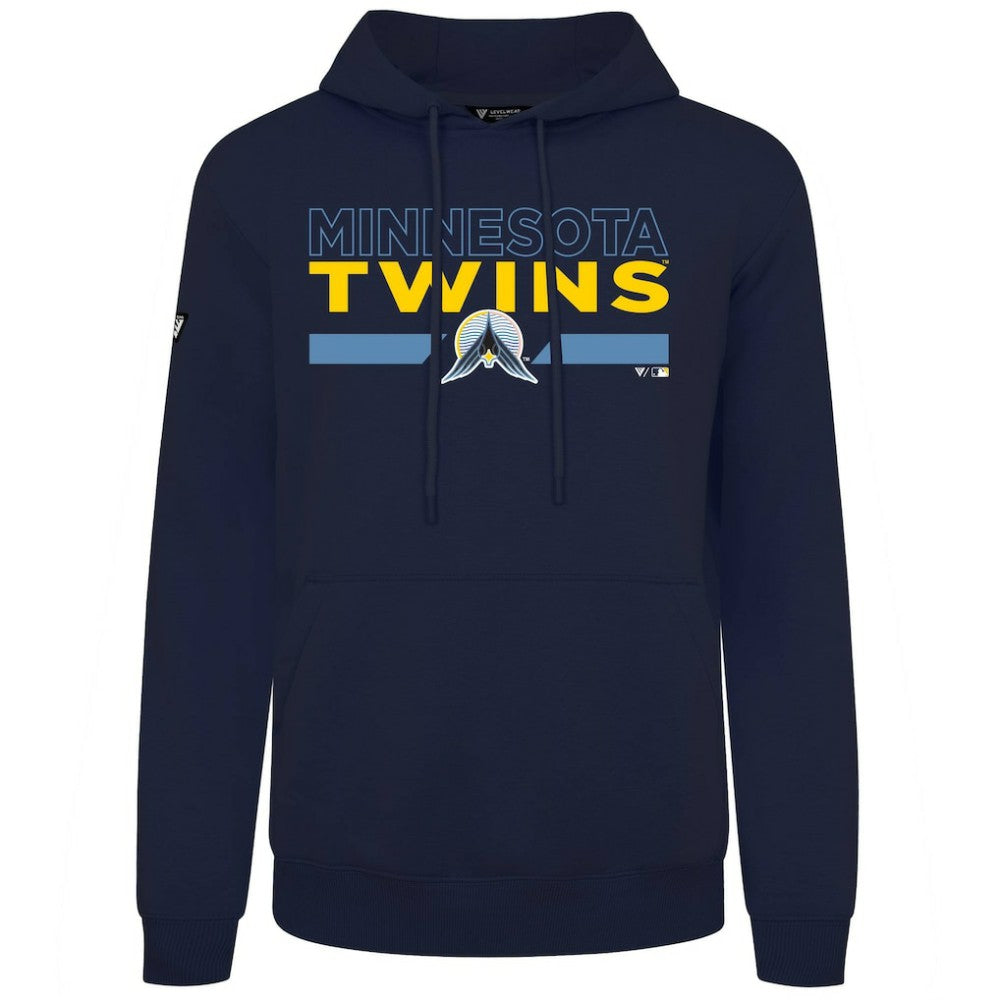 Minnesota Twins Levelwear City Connect Podium No Hitter Pullover Hoodie - Navy - MLB Lifestyle
