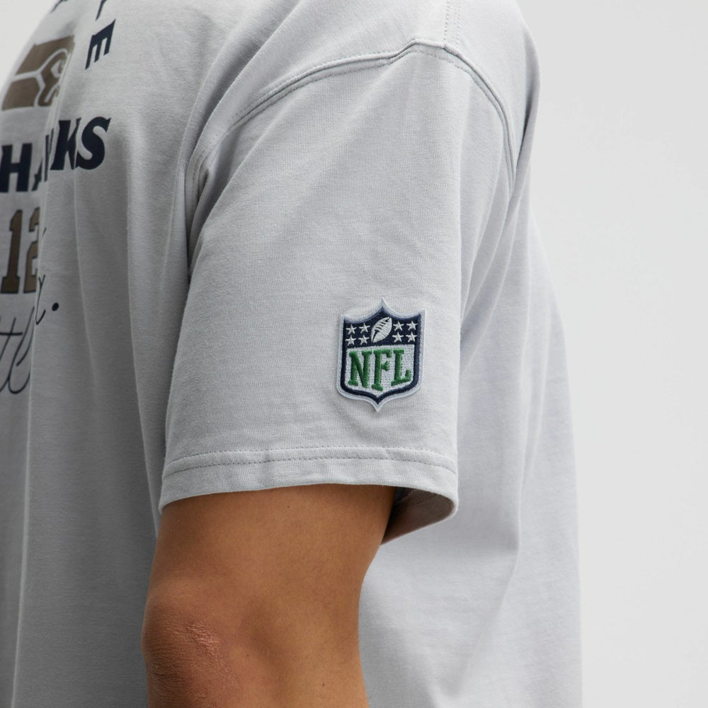 Nike Seattle Seahawks 2025 Rivalries Collection Essential Max90 T-Shirt Wolf Gray