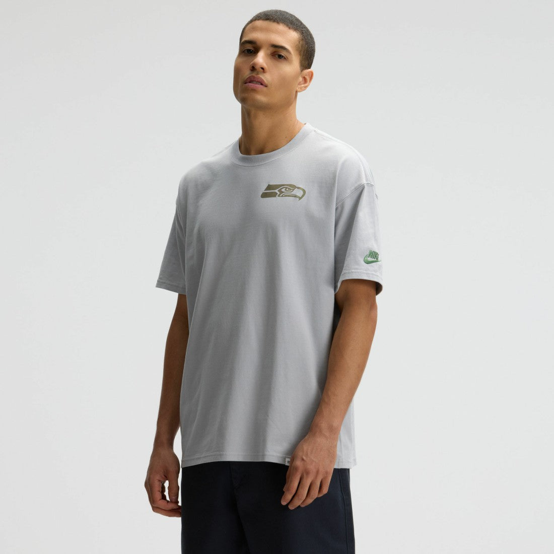 Nike Seattle Seahawks 2025 Rivalries Collection Essential Max90 T-Shirt Wolf Gray