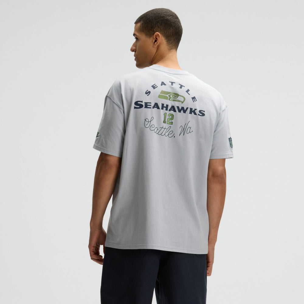 Nike Seattle Seahawks 2025 Rivalries Collection Essential Max90 T-Shirt Wolf Gray