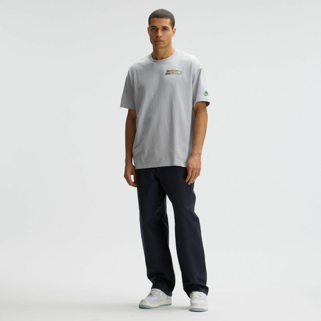 Nike Seattle Seahawks 2025 Rivalries Collection Essential Max90 T-Shirt Wolf Gray