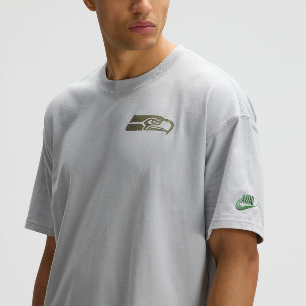 Nike Seattle Seahawks 2025 Rivalries Collection Essential Max90 T-Shirt Wolf Gray