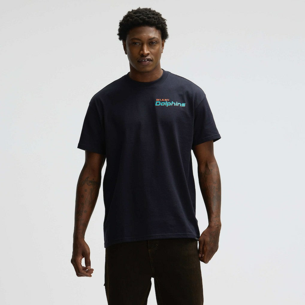 Nike Miami Dolphins 2025 Rivalries Collection Essential Max90 T-Shirt Pitch Blue