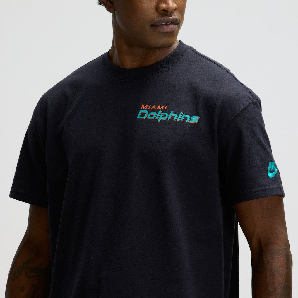 Nike Miami Dolphins 2025 Rivalries Collection Essential Max90 T-Shirt Pitch Blue