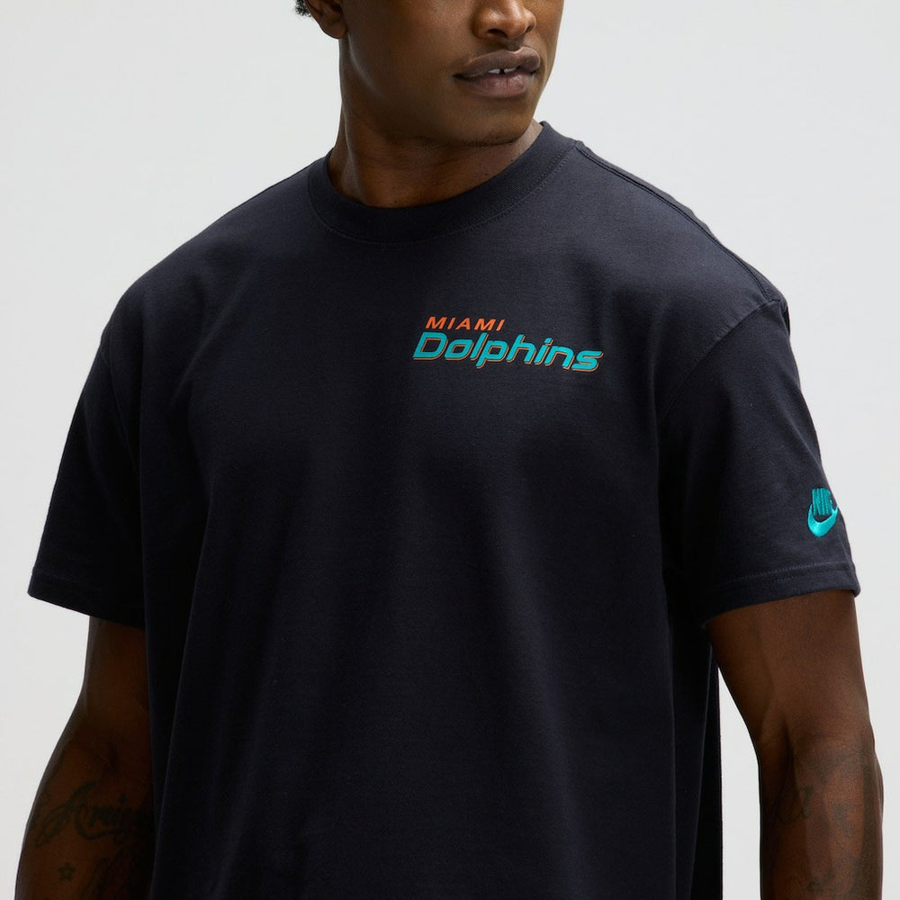 Nike Miami Dolphins 2025 Rivalries Collection Essential Max90 T-Shirt Pitch Blue
