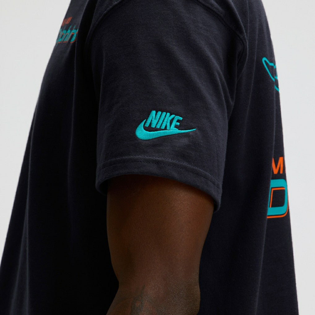Nike Miami Dolphins 2025 Rivalries Collection Essential Max90 T-Shirt Pitch Blue