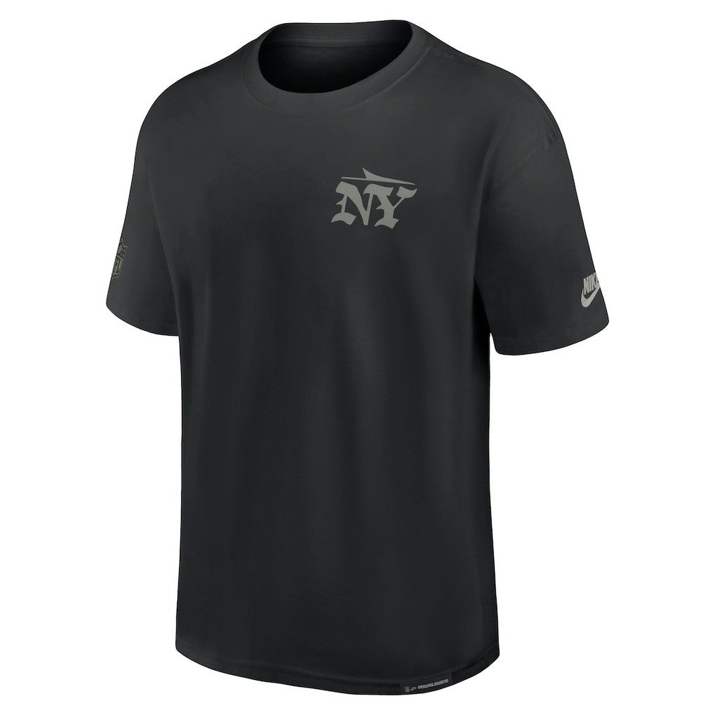 Nike New York Jets 2025 Rivalries Collection Essential Max90 T-Shirt Black