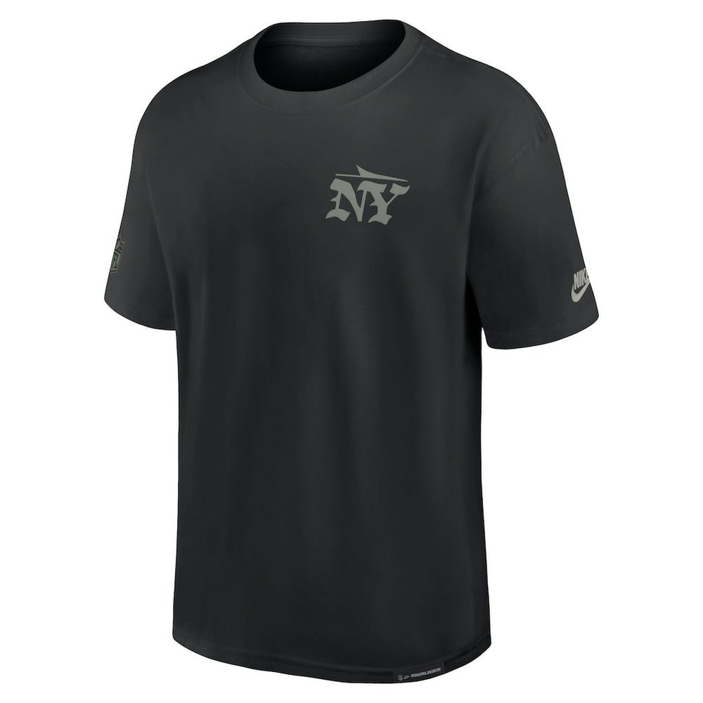 Nike New York Jets 2025 Rivalries Collection Essential Max90 T-Shirt Black