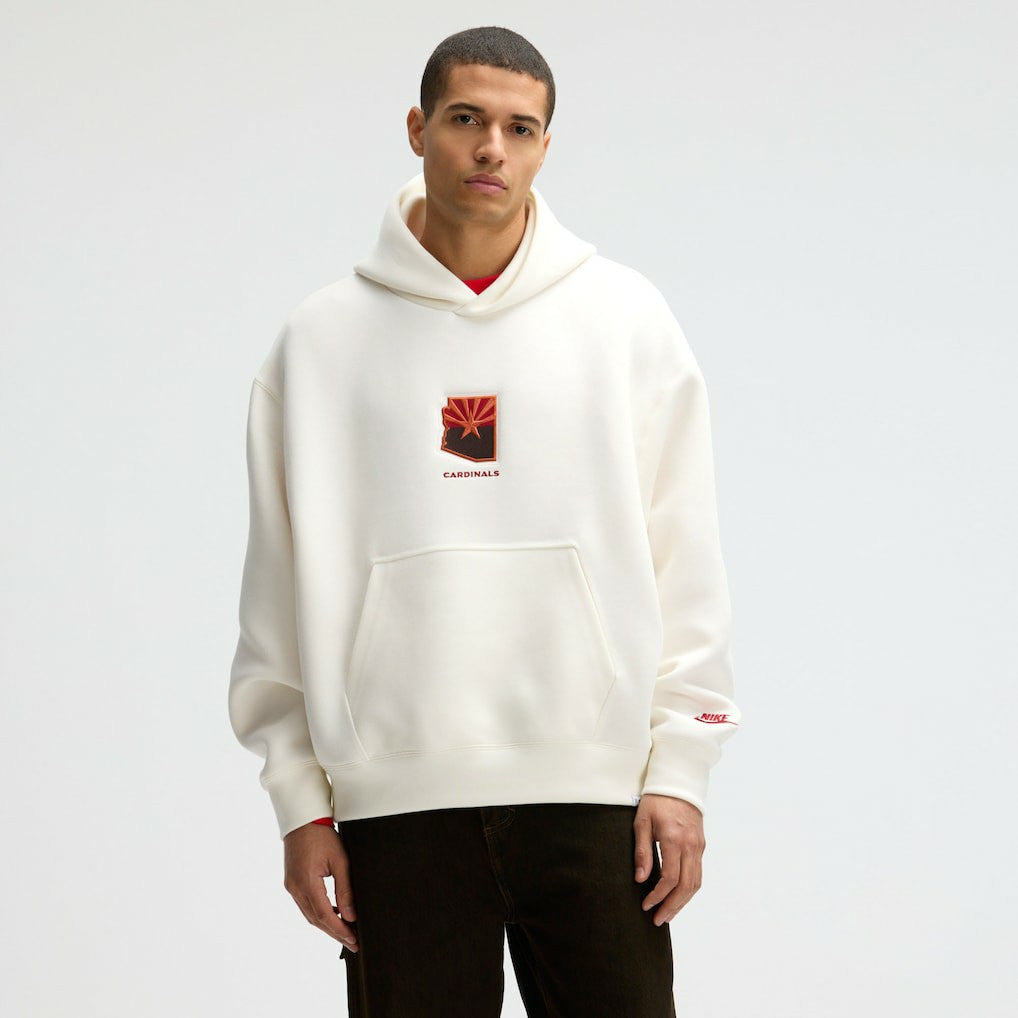 Nike Arizona Cardinals 2025 Rivalries Collection Oversized Tech Fleece Hoodie Natural