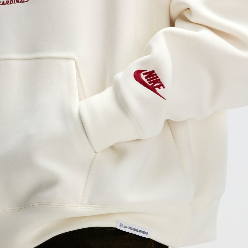 Nike Arizona Cardinals 2025 Rivalries Collection Oversized Tech Fleece Hoodie Natural