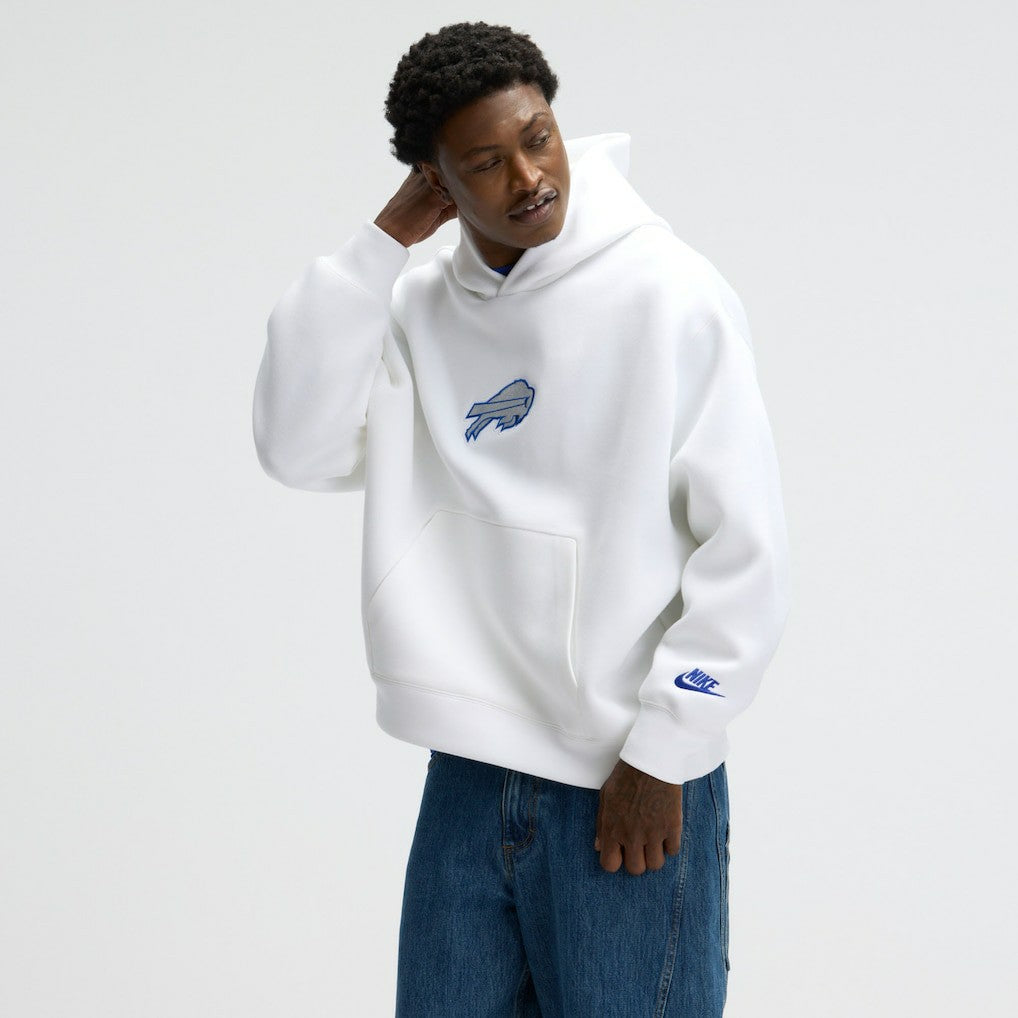 Nike Buffalo Bills 2025 Rivalries Collection Oversized Tech Fleece Hoodie White