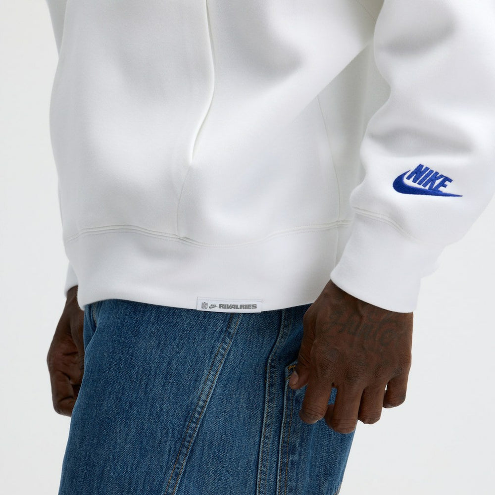 Nike Buffalo Bills 2025 Rivalries Collection Oversized Tech Fleece Hoodie White