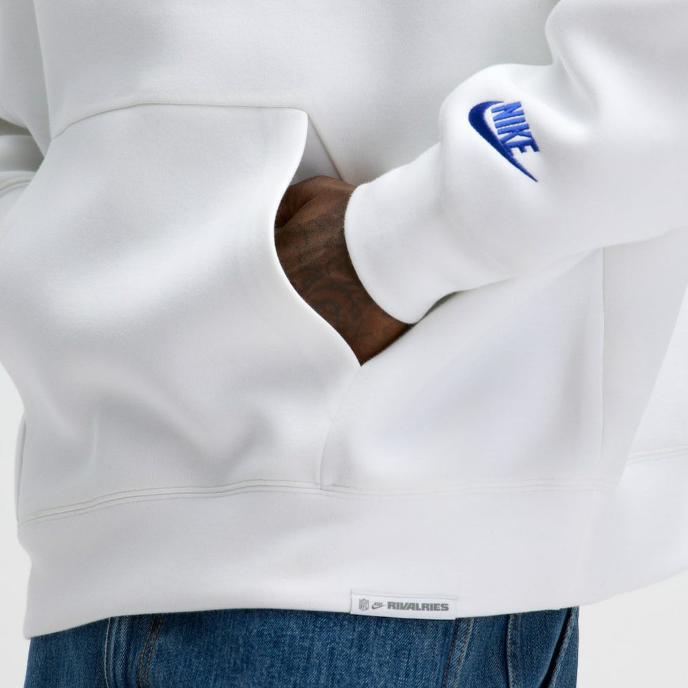 Nike Buffalo Bills 2025 Rivalries Collection Oversized Tech Fleece Hoodie White