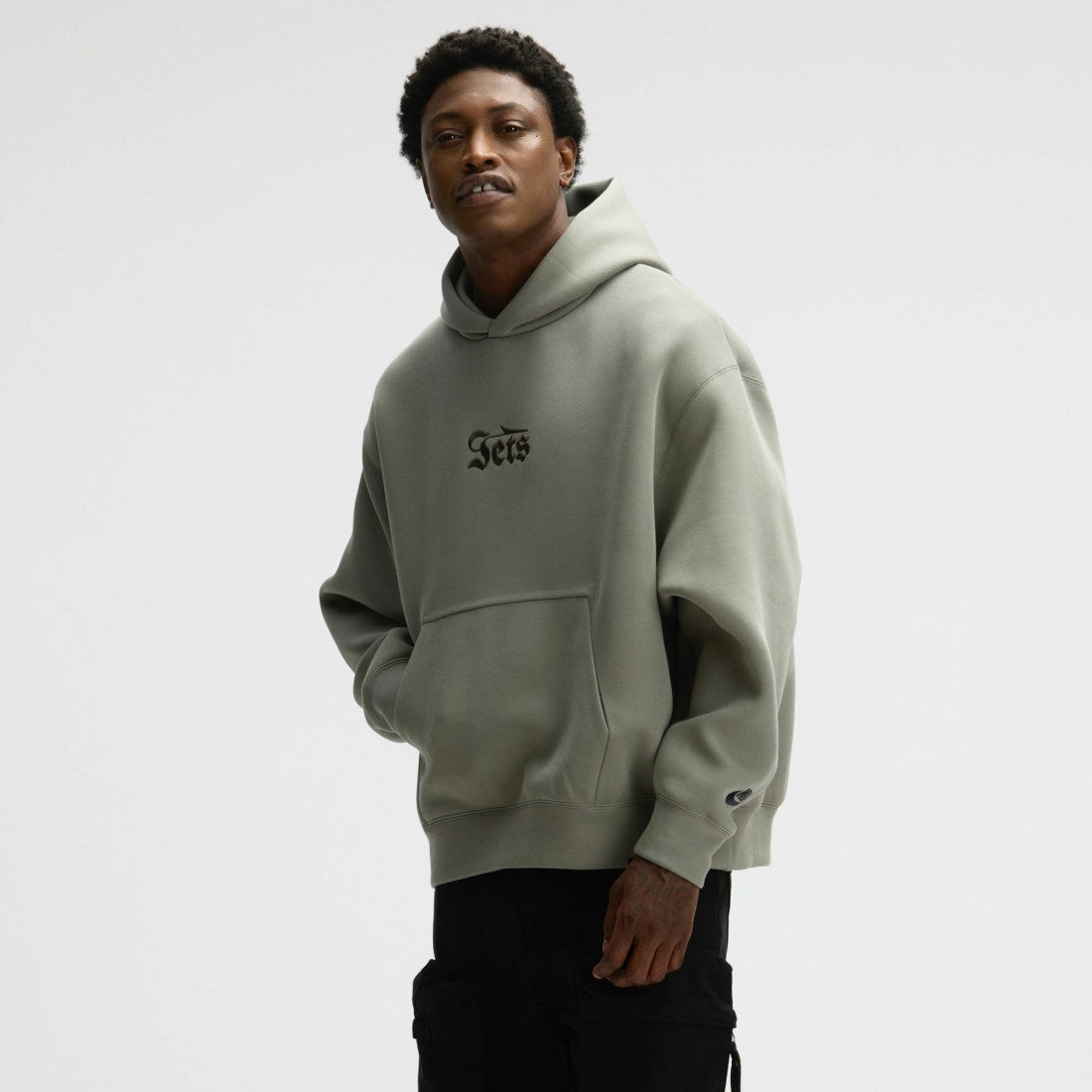 Nike New York Jets 2025 Rivalries Collection Oversized Tech Fleece Hoodie Gotham Green