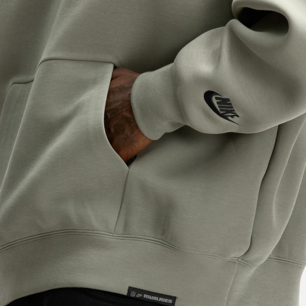 Nike New York Jets 2025 Rivalries Collection Oversized Tech Fleece Hoodie Gotham Green