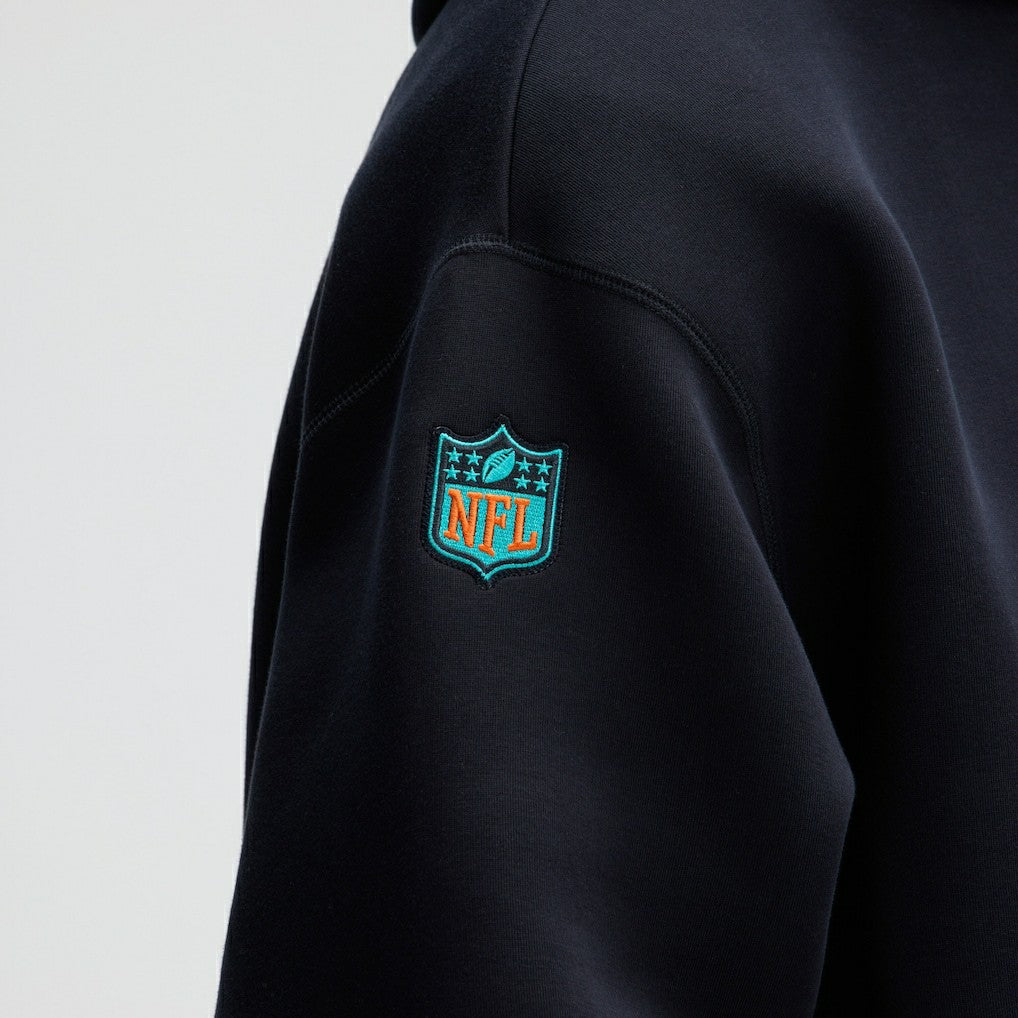 Nike Miami Dolphins 2025 Rivalries Collection Oversized Tech Fleece Hoodie Pitch Blue