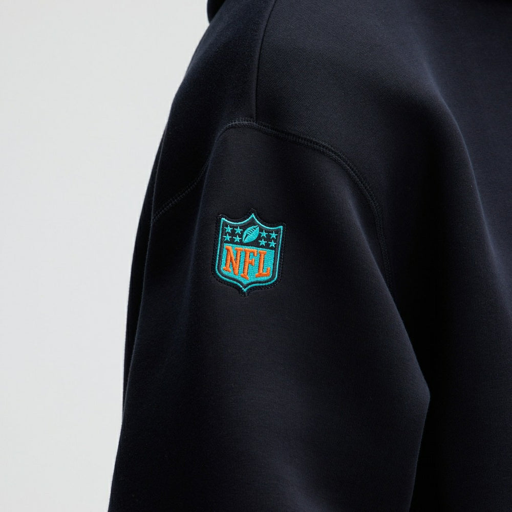 Nike Miami Dolphins 2025 Rivalries Collection Oversized Tech Fleece Hoodie Pitch Blue