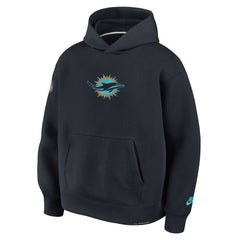 Nike Miami Dolphins 2025 Rivalries Collection Oversized Tech Fleece Hoodie Pitch Blue
