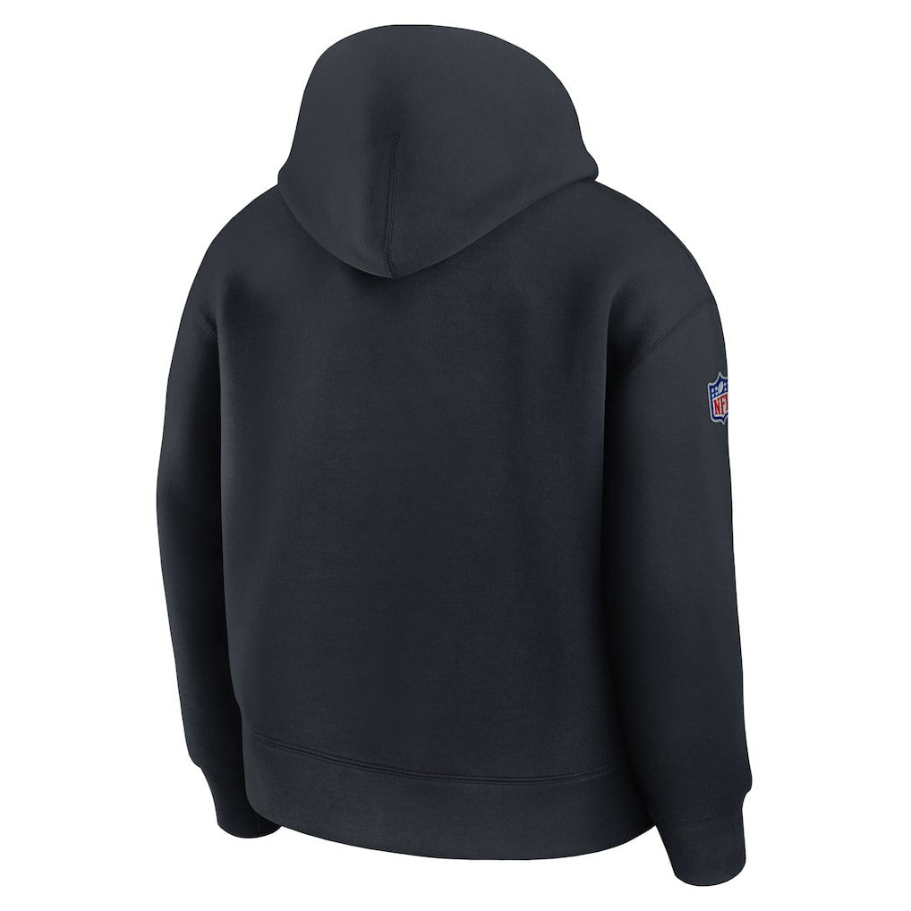 Nike Miami Dolphins 2025 Rivalries Collection Oversized Tech Fleece Hoodie Pitch Blue