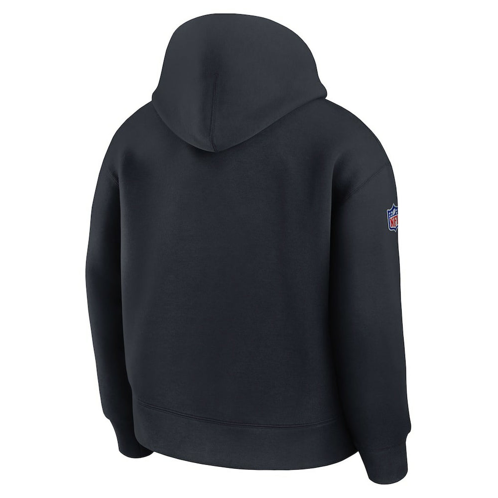 Nike Miami Dolphins 2025 Rivalries Collection Oversized Tech Fleece Hoodie Pitch Blue