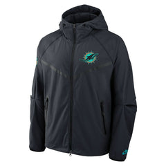 Nike Miami Dolphins 2025 Rivalries Collection Tech Raglan Full-Zip Jacket Pitch Blue