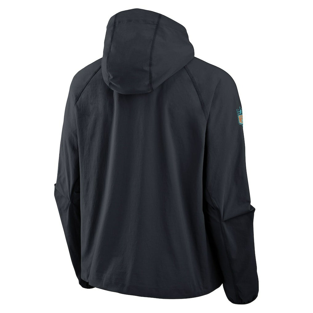 Nike Miami Dolphins 2025 Rivalries Collection Tech Raglan Full-Zip Jacket Pitch Blue