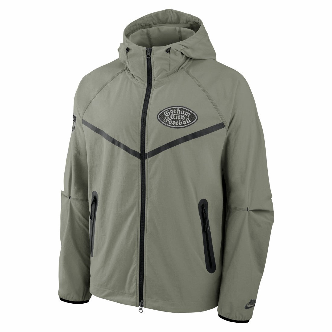 Nike New York Jets 2025 Rivalries Collection Tech Raglan Full-Zip Jacket Gotham Green