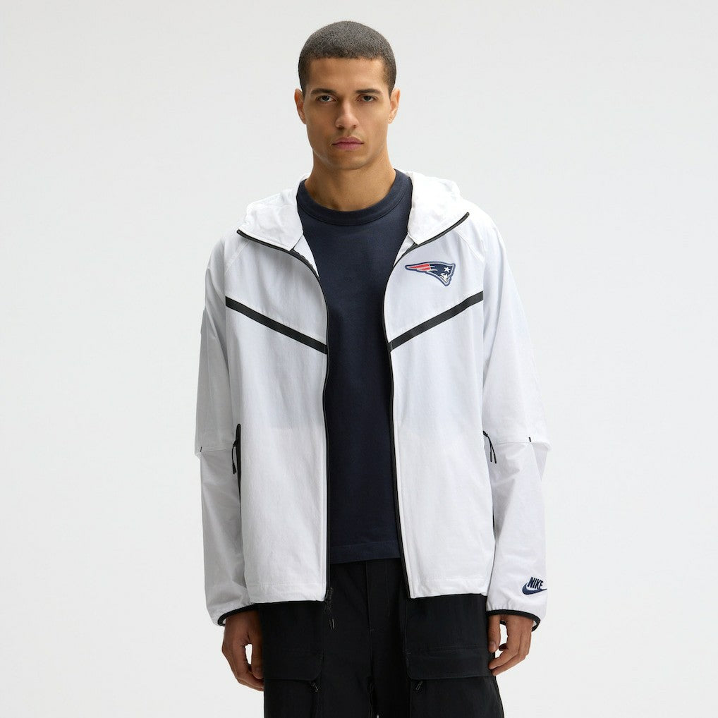 Nike New England Patriots 2025 Rivalries Collection Tech Raglan Full-Zip Jacket White