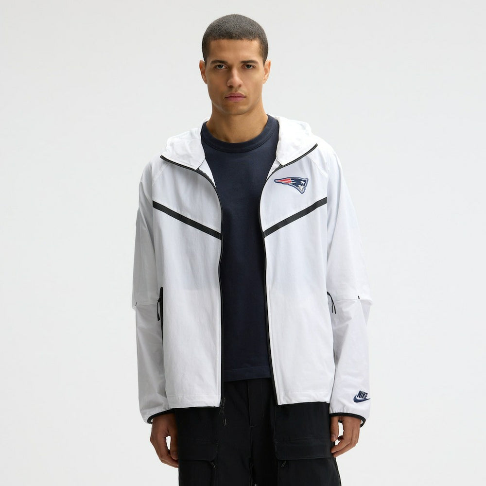 Nike New England Patriots 2025 Rivalries Collection Tech Raglan Full-Zip Jacket White