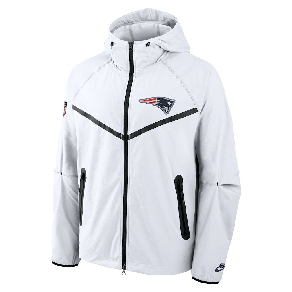 Nike New England Patriots 2025 Rivalries Collection Tech Raglan Full-Zip Jacket White