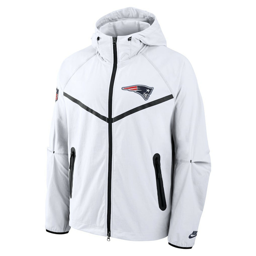 Nike New England Patriots 2025 Rivalries Collection Tech Raglan Full-Zip Jacket White