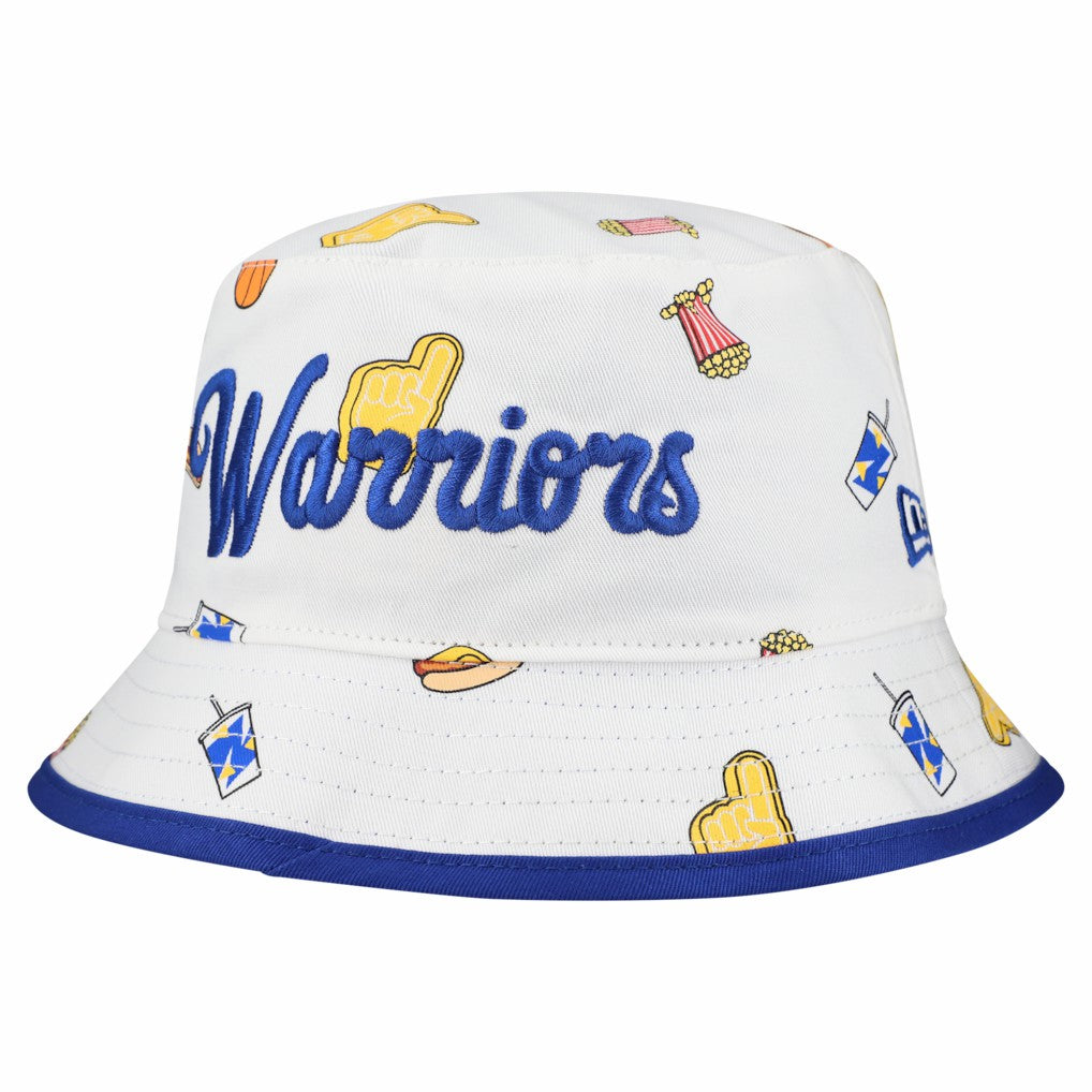 Golden State Warriors Team Cheer Reversible Bucket Hat for sale White | New Era for sale