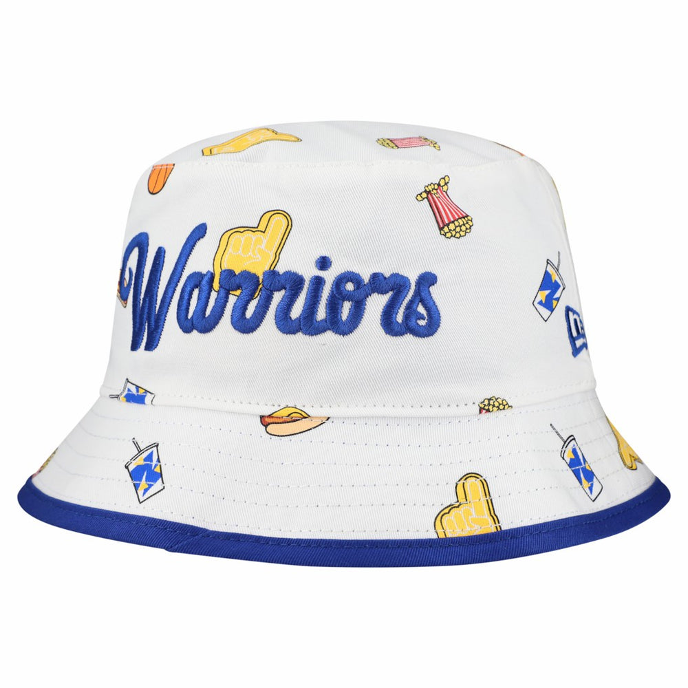 Golden State Warriors Team Cheer Reversible Bucket Hat for sale White | New Era for sale