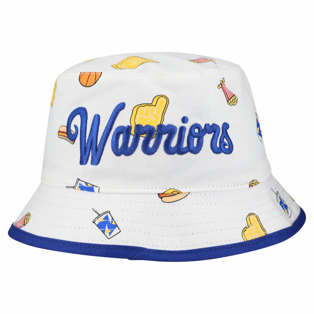 Golden State Warriors Team Cheer Reversible Bucket Hat for sale White | New Era for sale