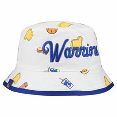 Golden State Warriors Team Cheer Reversible Bucket Hat for sale White | New Era for sale