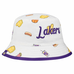 Los Angeles Lakers Team Cheer Reversible Bucket Hat White | New Era discount