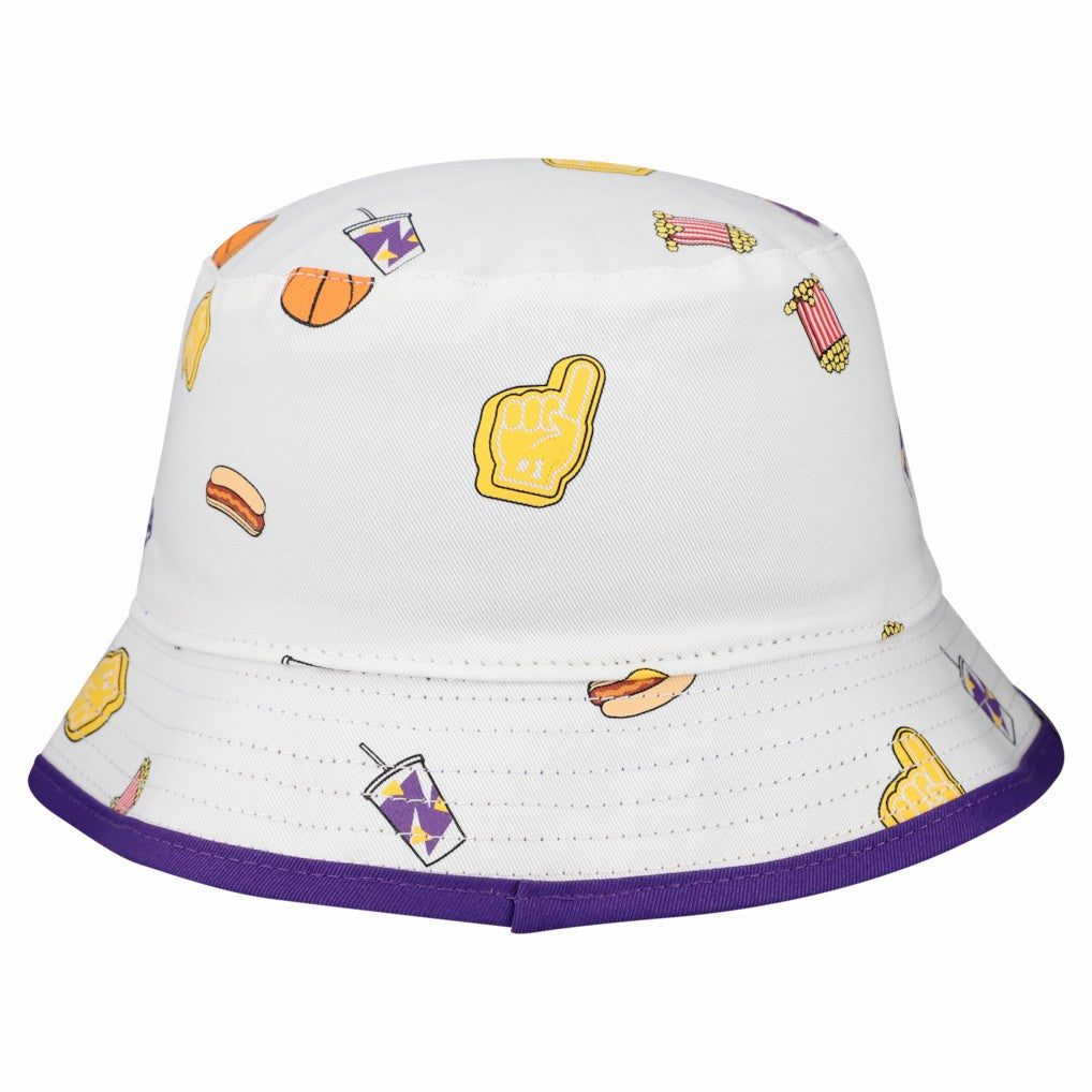 Los Angeles Lakers Team Cheer Reversible Bucket Hat White | New Era discount