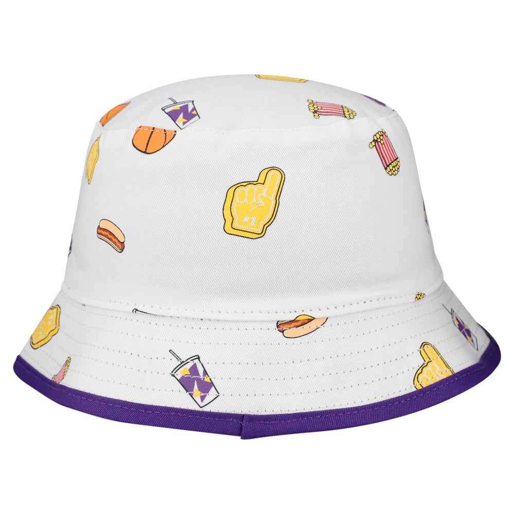 Los Angeles Lakers Team Cheer Reversible Bucket Hat White | New Era discount